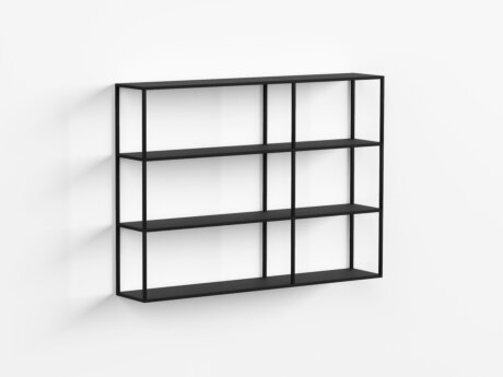 LIUM MIX-2x3 Étagère suspendue | Décor noir