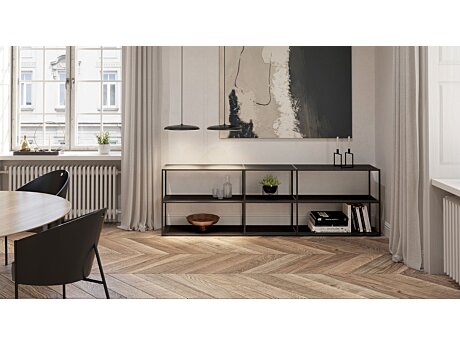 LIUM MIX-3x2-2 Regalsystem | Dekor schwarz