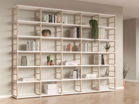 MAXX 5x6 Bücherregal | 288x218x33 cm | Dekor esche