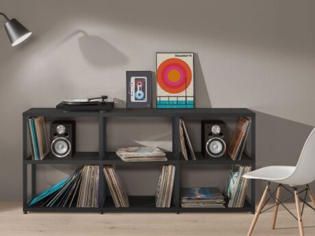 MAXX M-3x2 Shelving Unit | 174x76x33 cm | Decor black