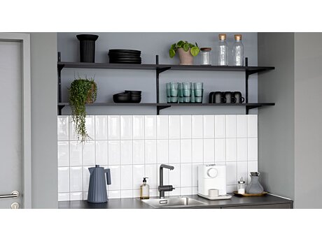 P-SLOT H1-26 Wandregalsystem | 160x50x42 cm (LxHxT) | schwarz