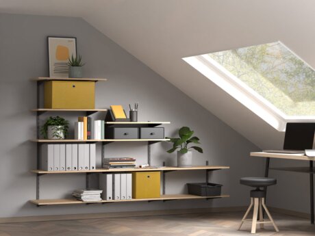 P-SLOT H2-304 Slanted Ceiling Shelf