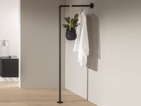 PIPE W-02 Clothes rack | black