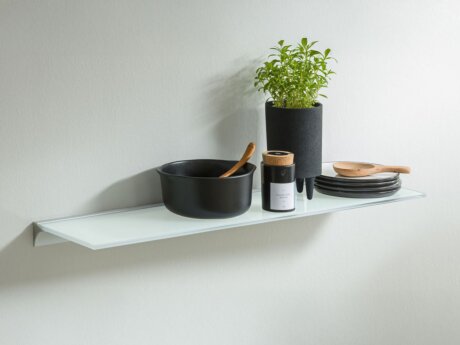 SQUARE+RAIL Wandregal Küche Glas | Motto Küche