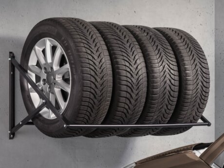 TIRE-UP Reifenregal | 106x59x50 cm | schwarz