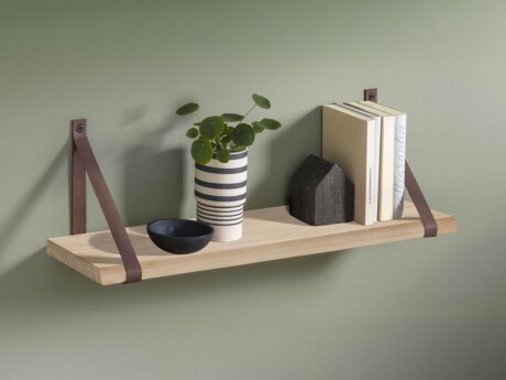 VINTAGE+LOOP Hanging Shelf | Decor oak wood veneer