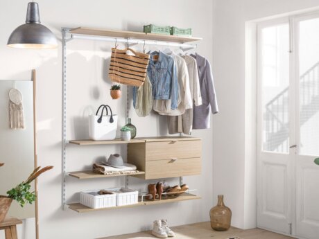 WALK-IN L-205 Schranksystem | 165x200x45 cm | Dekor eiche