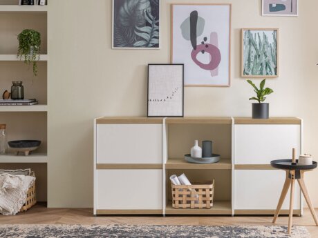YOMO 3x2-P Sideboard | 168x79x35 cm | oak/white