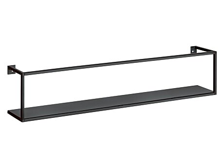 AQUARIUM Wandregal Metall | 60x8x12 cm | schwarz