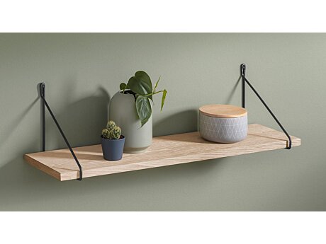 Hängeregal holz - VINTAGE+FIL eiche, schwarz