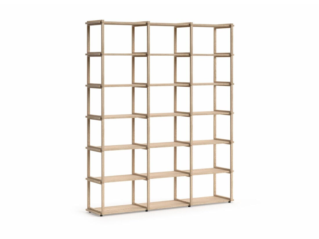 AIKO 3x6 Étagère bois modulable | 179x213x36 cm | chêne