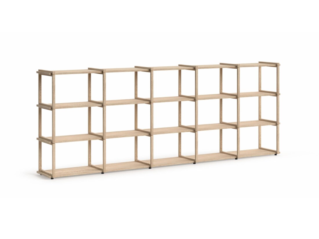 AIKO 5x3 Wandkast hout | 293x109x36 cm | eik