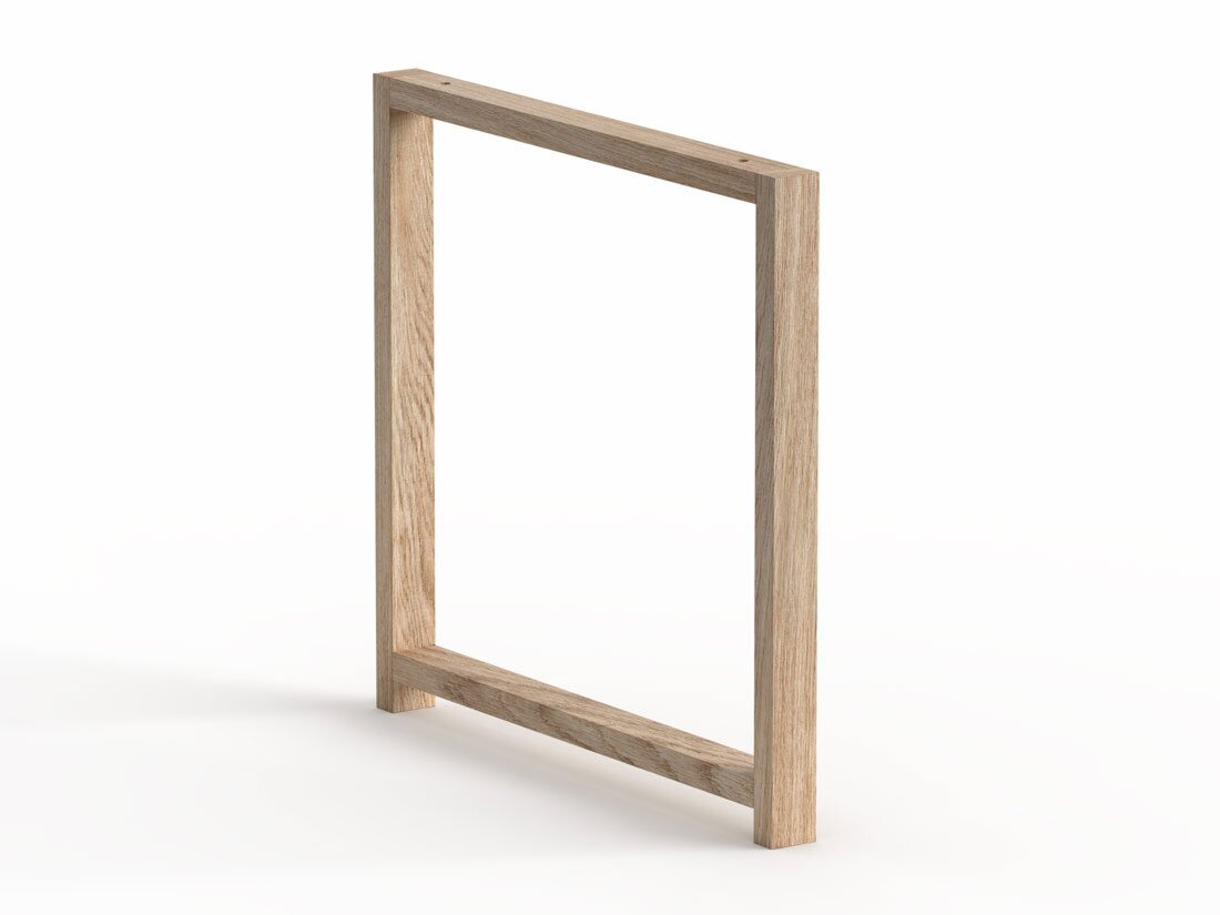 AIKO Cadre latéral en bois | 36,2x2,8x34,6 cm | frêne massif