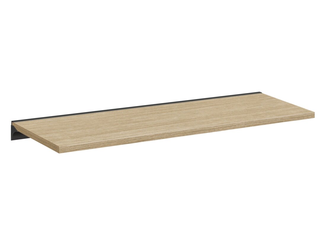 BOARD+RAIL Floating Shelf | 80x30 cm | oak/black