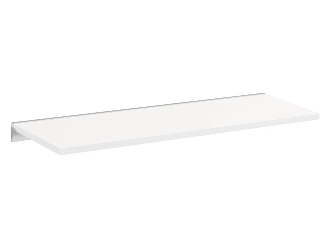 BOARD+RAIL Wandregal | 80x30 cm | weiß/silber