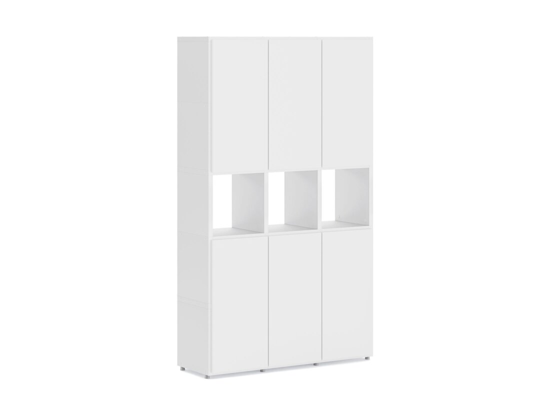 BOON 3x5-P1 Regal mit Türen | 110x183x35 cm | weiß
