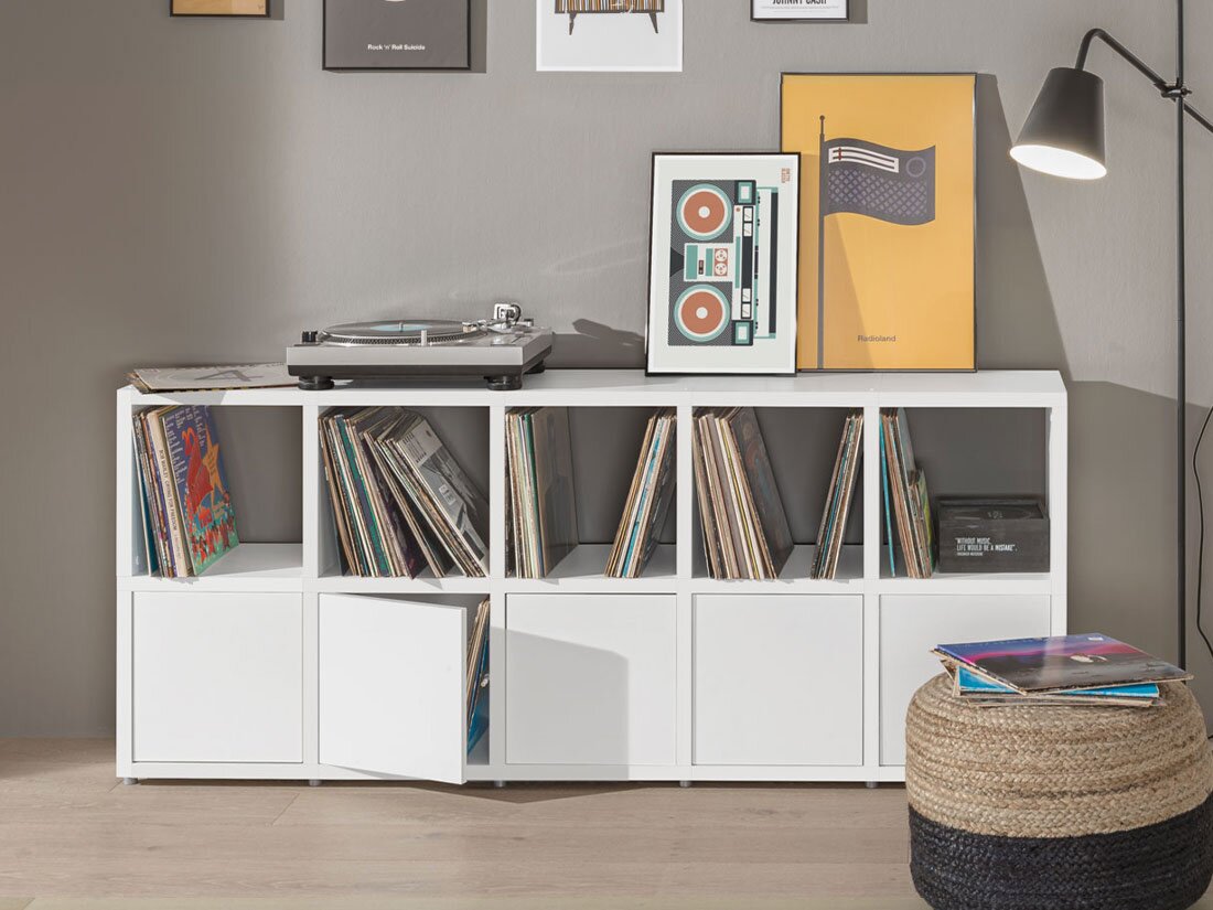 BOON 5x2-P Regal mit Türen | 181x76x33 cm