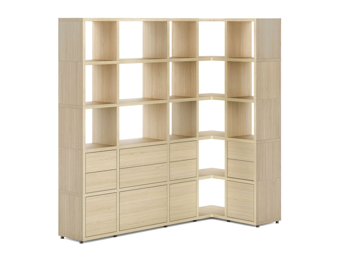 BOON Mix-5x5-P Corner Shelf | 181/88x183x33 cm