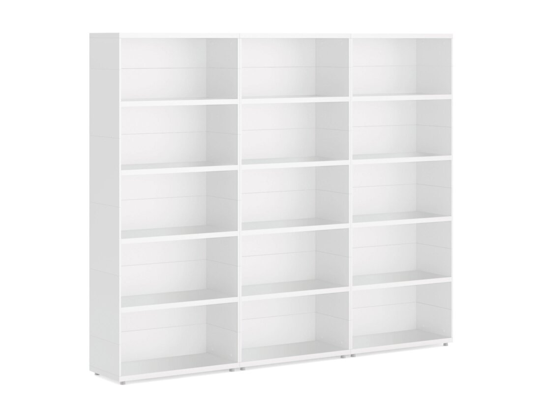 CASE Maxi-3x5 Regalwand | 225x185x34 cm | weiß