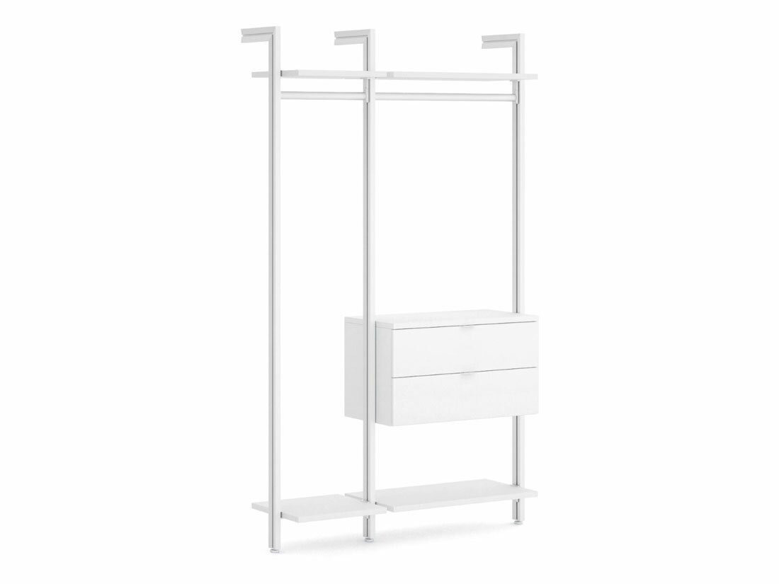 CLOS-IT W-154 Open Wardrobe System | Decor white