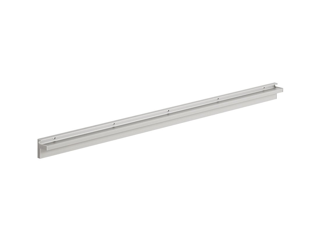 Cube-10 Glass Shelf Slots | silver