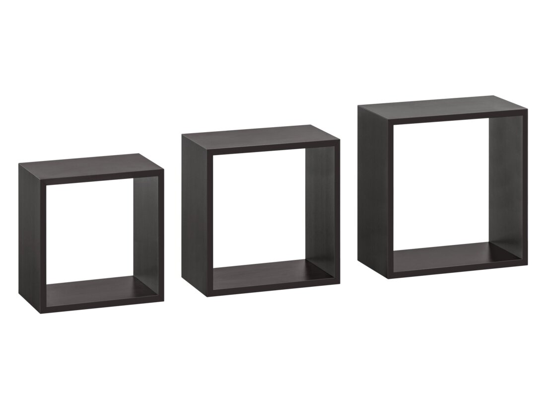 FRAME Regalwürfel Set - 3 Stck | Dekor schwarz