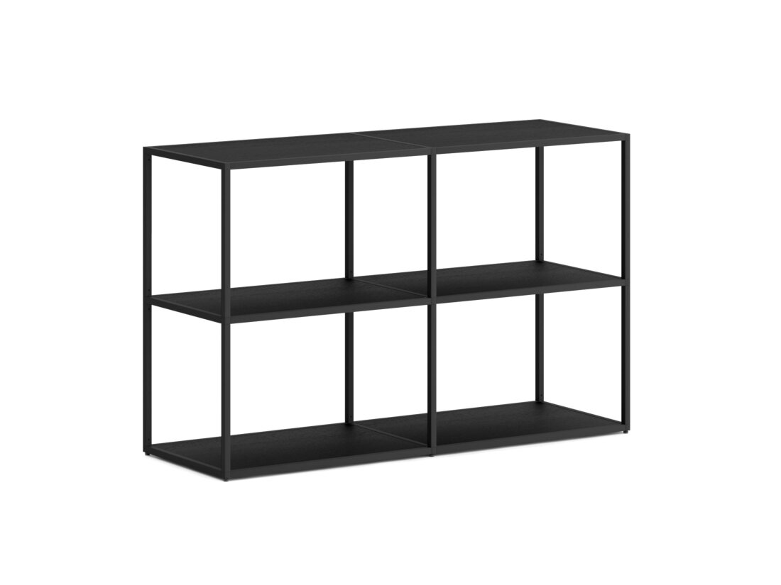 LIUM L-2x2 Shelving Unit | Decor black