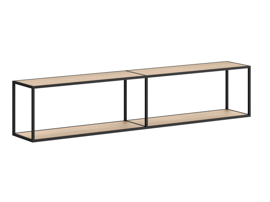 LIUM XL-2x1 Hanging Shelf | Decor oak