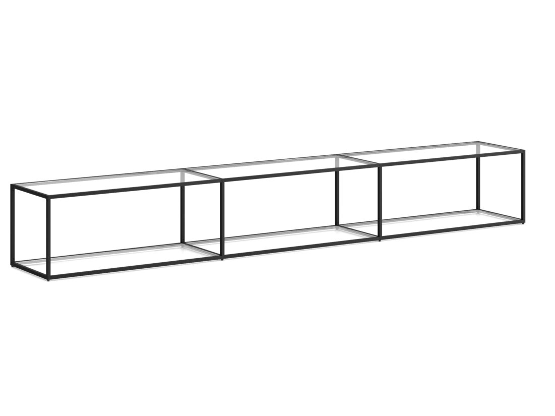 LIUM XL-3x1 Regalsystem | Dekor glas klar