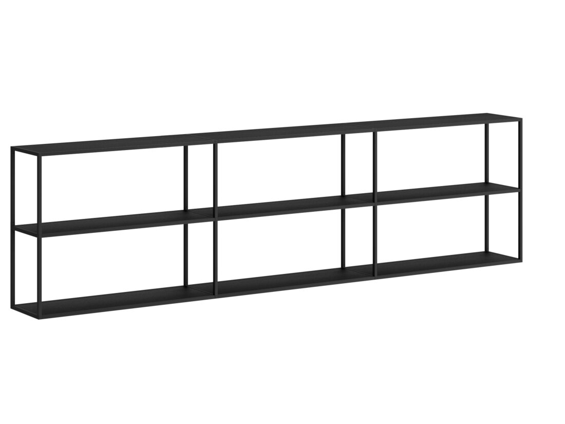 LIUM XL-3x2 Hanging Shelf | Decor black