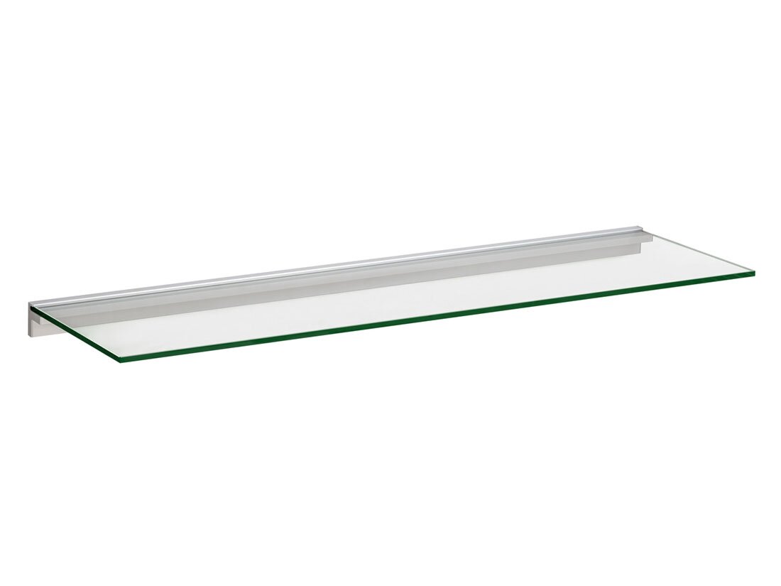 MAXI+CUBE Glass Shelf | 115x20 cm | clear/silver