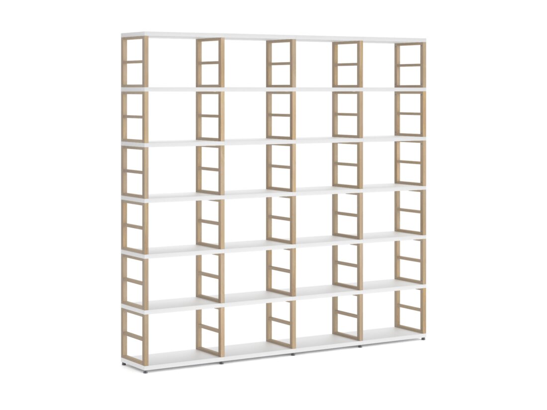 MAXX 4x6 Regalsystem | 231x218x33 cm | Dekor esche