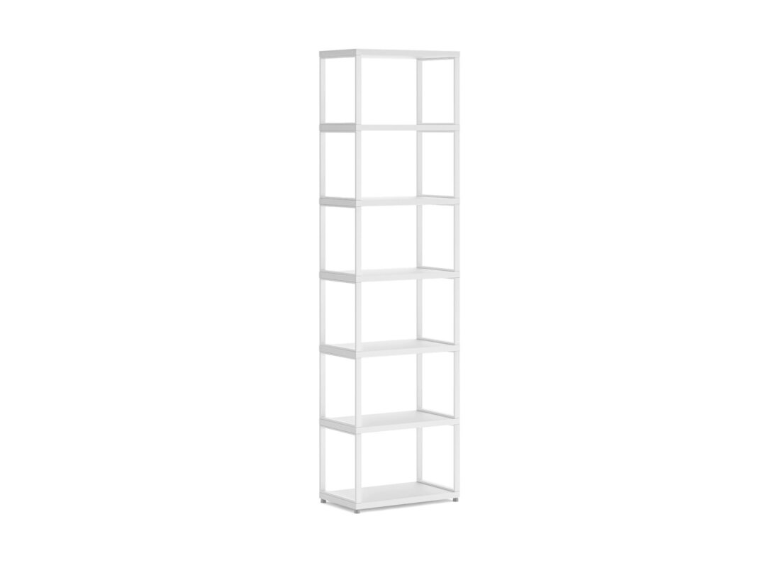 MAXX M-1x6 Shelving Unit | 60x218x33 cm | Decor white