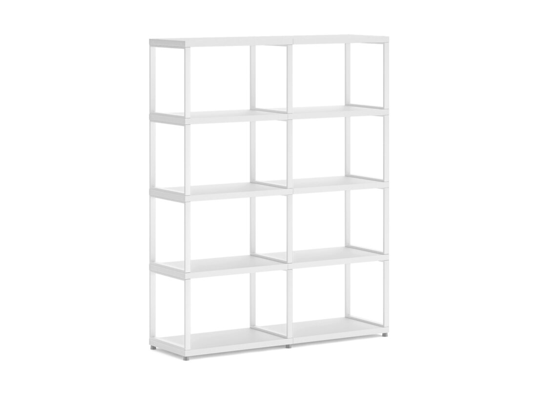 MAXX M-2x4 Regalsystem | 117x147x33 cm | Dekor weiß