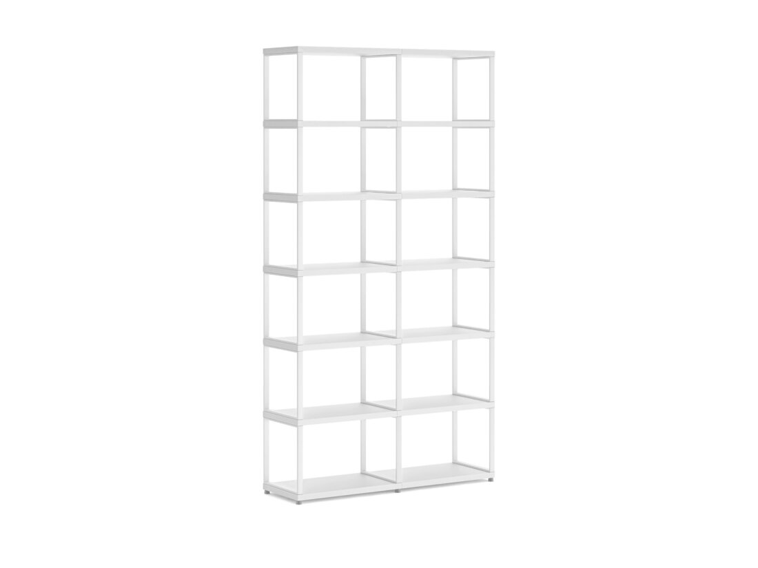 MAXX M-2x6 Shelving Unit | 117x218x33 cm | Decor white