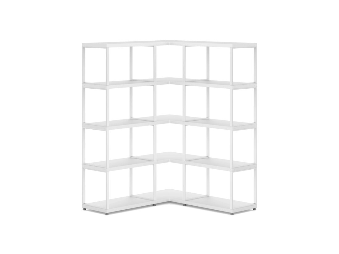 MAXX M-3x4 Eckregal | 109/109x147x33 cm | Dekor weiß