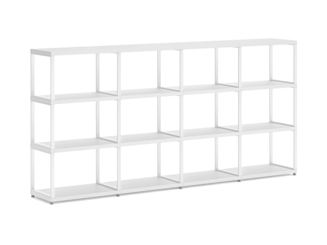 MAXX M-4x3 Shelving Unit | 231x112x33 cm | Decor white