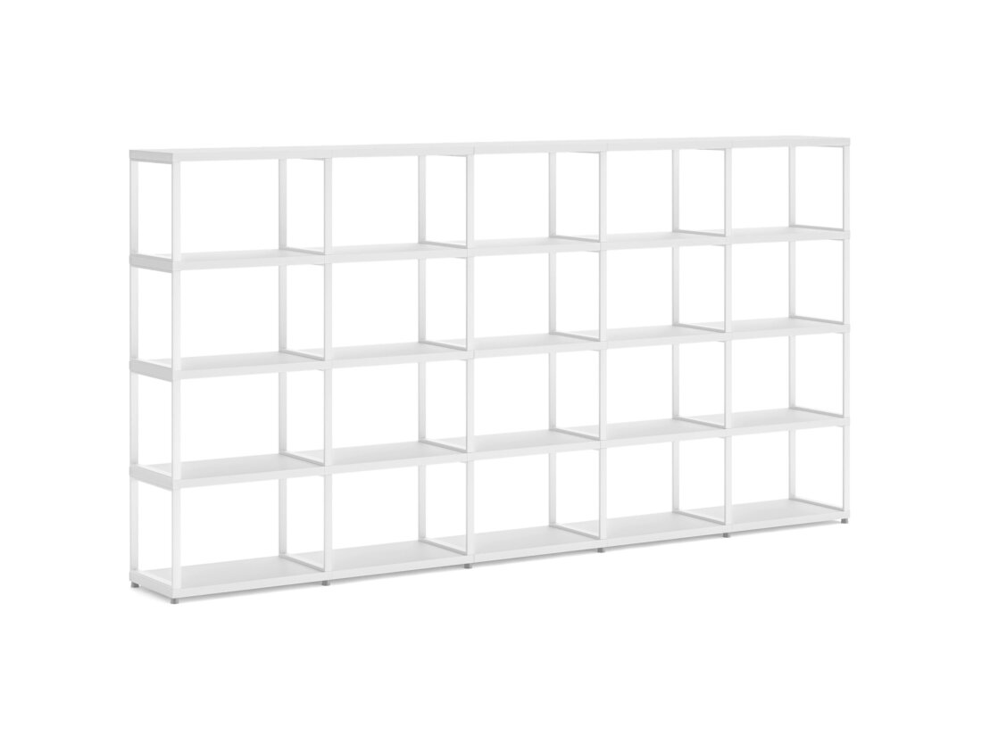 MAXX M-5x4 Regalsystem | 288x147x33 cm | Dekor weiß