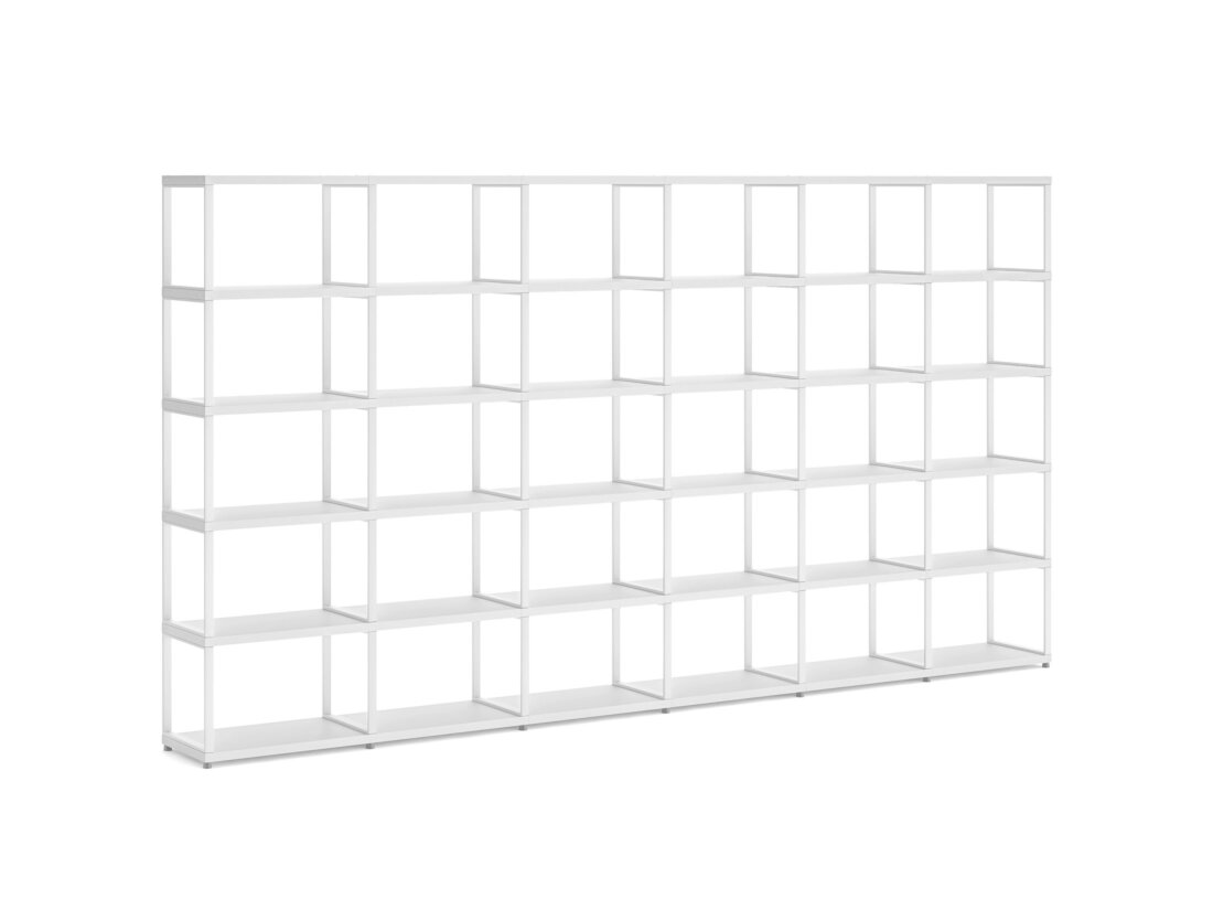 MAXX M-6x5 Shelving Unit | 345x183x33 cm | Decor white