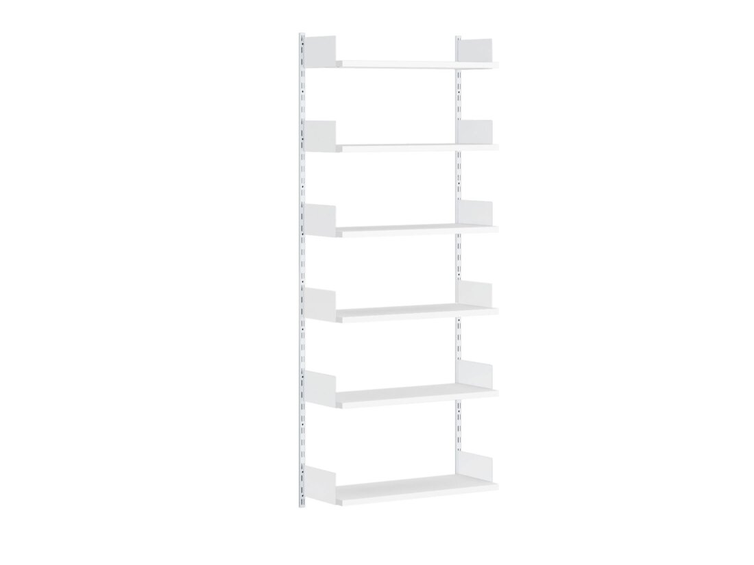 ON-WALL B-101 Shelving System | 81x200x32 cm | white