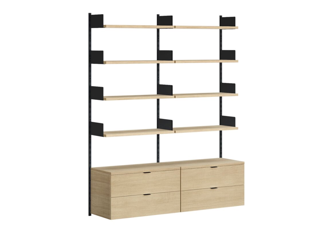 ON-WALL B-205 Shelving System | 161x200x44 cm