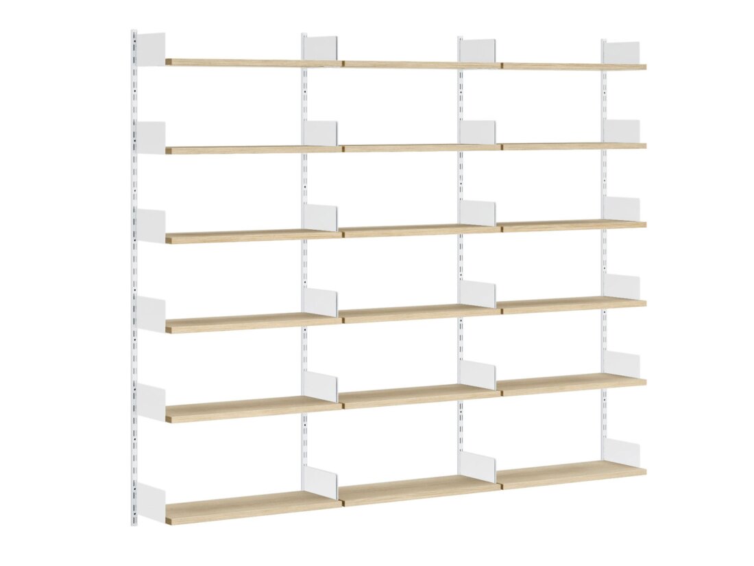 ON-WALL B-301 Regalsystem | 241x200x32 cm | Dekor eiche