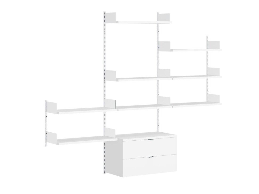 ON-WALL B-303 Shelving System | 241x200x44 cm