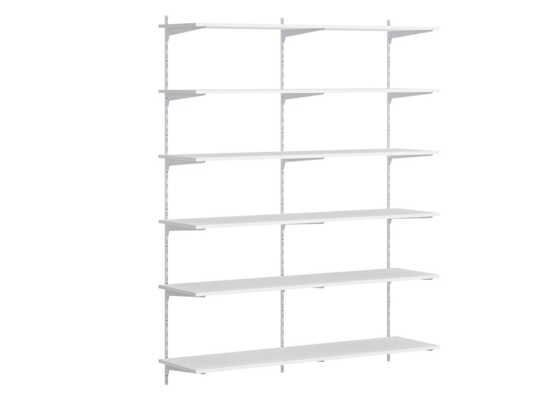 P-SLOT H1-201 Wandregalsystem | Dekor weiß