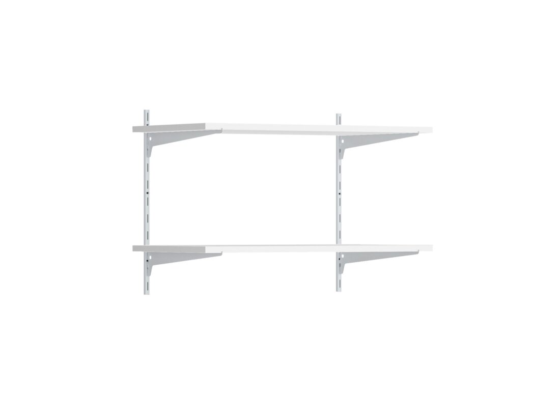 P-SLOT H1-25 Slot Shelving | 80x50x42 cm | white