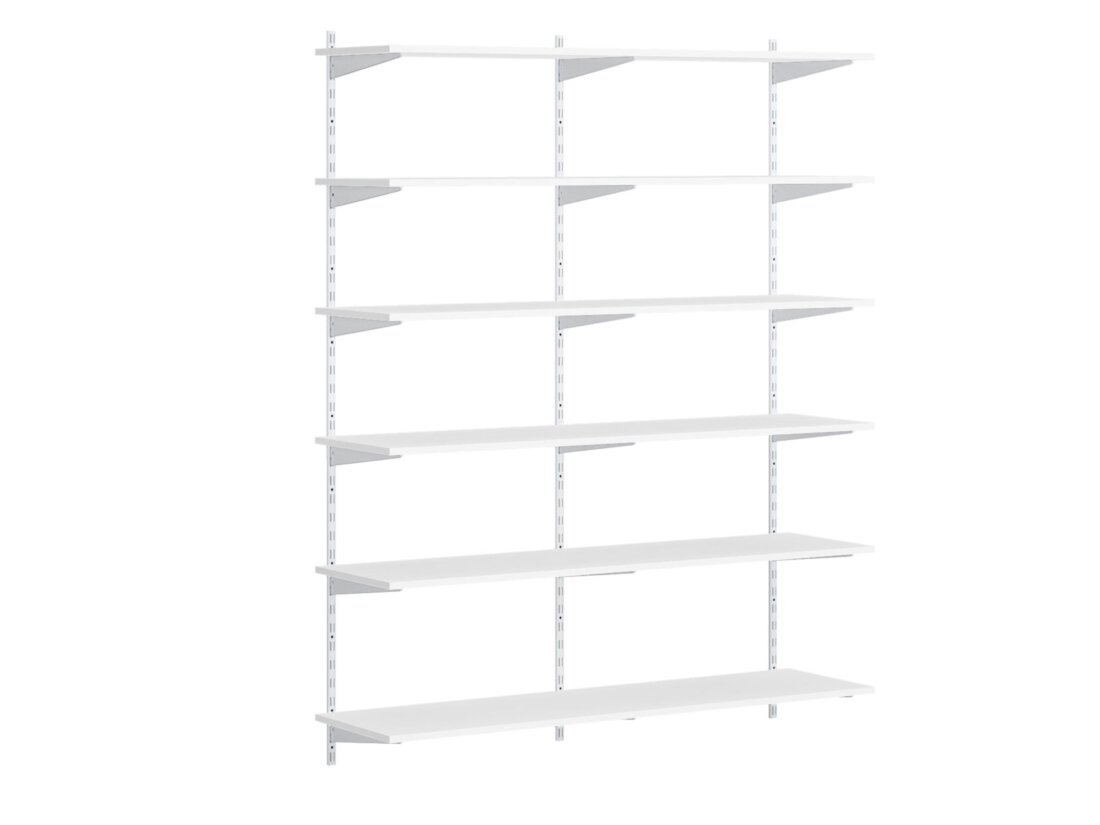 P-SLOT H2-201 Wandregalsystem | 160x200x42 cm | weiß