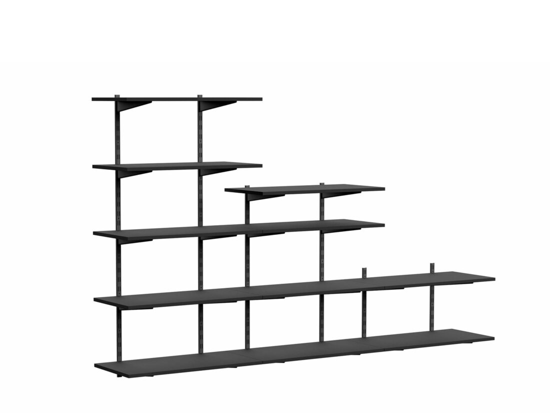 P-SLOT H2-304 Regal Dachschräge | Dekor schwarz