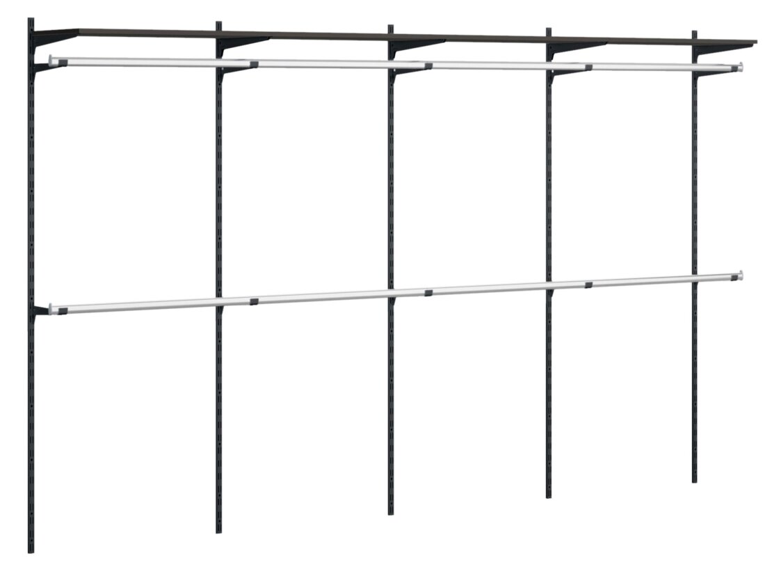 P-SLOT HW-403 Wandregalsystem | Dekor schwarz