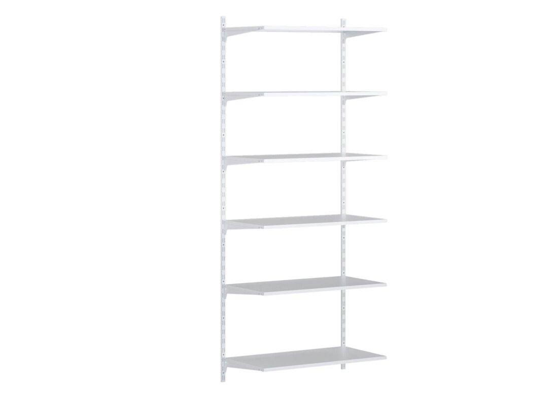 P-SLOT S-101 Slot Shelving | 83x200x42 cm | white