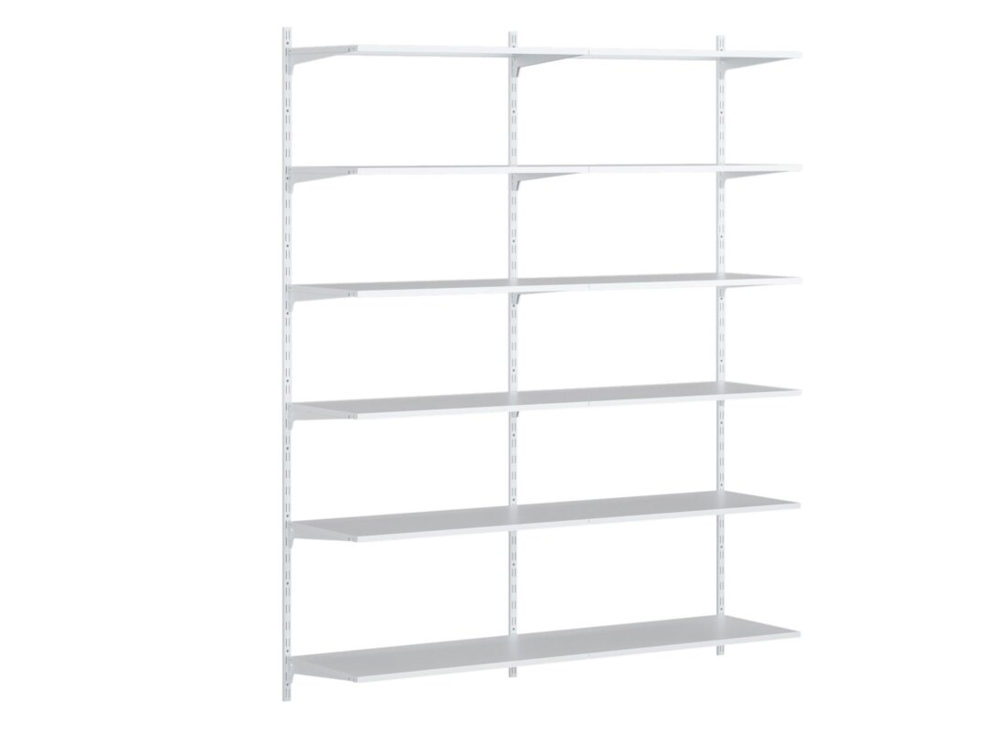P-SLOT S-201 Slot Shelving | 163x200x42 cm | white